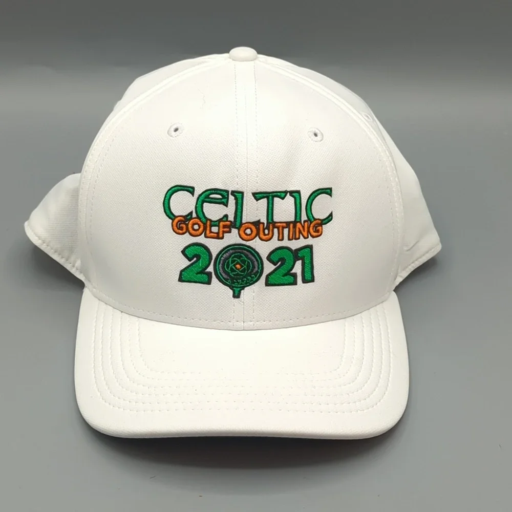 Celtic Golf Outing 2021 Nike Classic99 Dri-Fit Fitted Hat Cap M/L White NWT